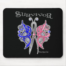 Survivor Celtic Butterfly - Male Breast Cancer Mouse Pads