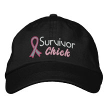 Survivor Chick - Breast Cancer Embroidered Baseball Cap