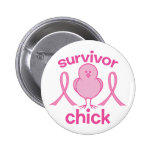 Survivor Chick Pinback Button