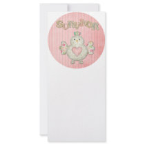 survivor chick pink rack card template