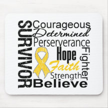 Survivor Collage Neuroblastoma Cancer Mousepad