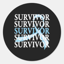 Survivor Collage Prostate Cancer Sticker