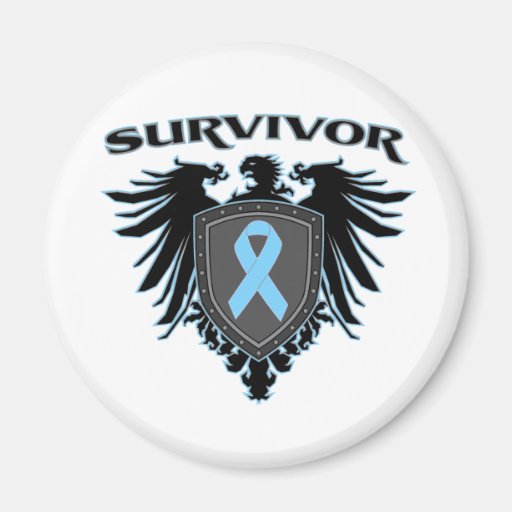 Survivor Crest For Prostate Cancer Survivors Magnet
