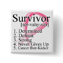 Survivor Definition - Breast Cancer Pins