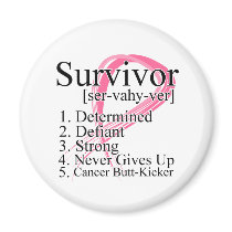 Survivor Definition - Breast Cancer Magnets