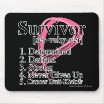 Survivor Definition - Breast Cancer Mouse Pads