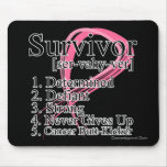 Survivor Definition - Breast Cancer mousepads