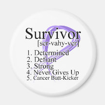 Survivor Definition - Hodgkins Lymphoma Magnet