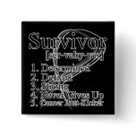 Survivor Definition - Melanoma Buttons