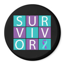 Survivor  - Domestic Violence and Sexual Assault Refrigerator Magnets