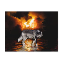 "Survivor" Grey Wolf Gifts postcards