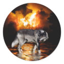 "Survivor" Grey Wolf Gifts stickers