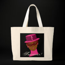 Survivor In Pink B reast Cancer Awareness Ribbon bags by Yve_13 Survivor In Pink B reast Cancer Awareness Ribbon bags