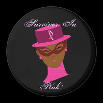 Survivor In Pink Cancer Awareness I magnets by Yve_13 Survivor In Pink Cancer Awareness I magnets