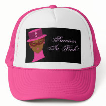 Survivor In Pink Cancer Awareness Ribbon hats