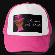 Survivor In Pink Cancer Awareness Ribbon hats by Yve_13 Survivor In Pink Cancer Awareness Ribbon hats