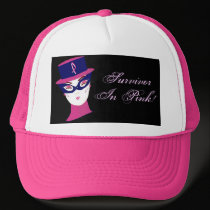 Survivor In Pink Cancer Awareness Ribbon I hats by Yve_13 Survivor In Pink Cancer Awareness Ribbon I hats