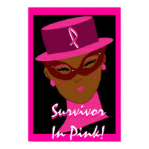 "Survivor In Pink" Poster - Customizable posters