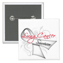 Survivor - Lung Cancer Ribbon Button