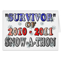 Survivor of 2010-2011Snow-A-Thon Greeting Card