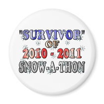Survivor of 2010-2011Snow-A-Thon Refrigerator Magnets