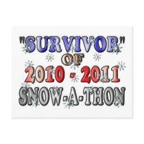 Survivor of 2010-2011Snow-A-Thon Post Card