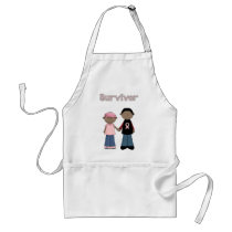 Survivor Pink Ribbon Cartoons aprons