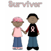 Survivor Pink Ribbon Cartoons t-shirts
