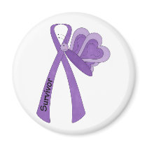 Survivor- Purple Awareness Magnets