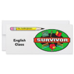 Survivor Student Chalkboard Souvenir Full Color Rack Card