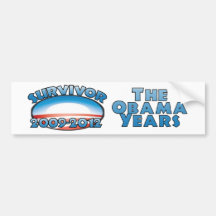 Survivor The Obama Years - Anti Obama Bumper Sticker