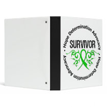 Survivor Tribal Ribbon Spinal Cord Injury Vinyl Binder
