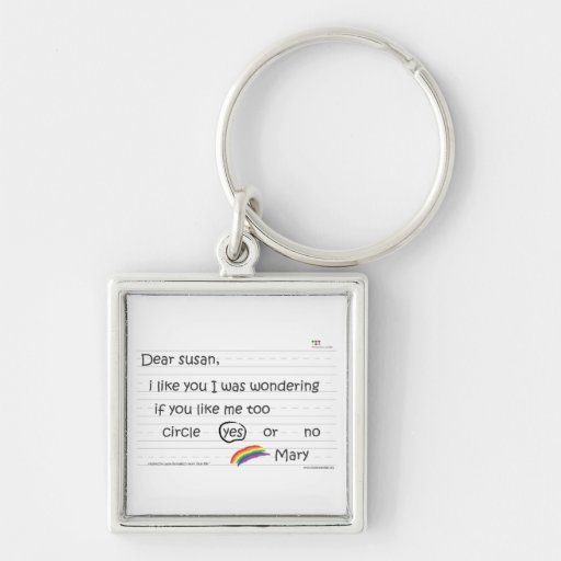 Susan Square Keychain