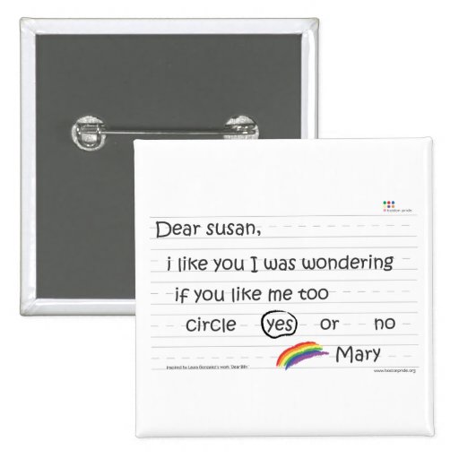 Susan Square Pinback Button