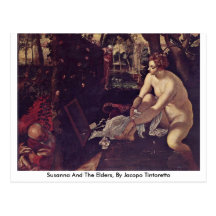 Susanna And The Elders, By Jacopo Tintoretto Postcards