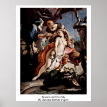 Susanna And Two Old By Giovanni Battista Tiepolo Poster