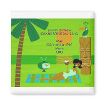 SUSAN'S LUAU - GREEN magnets