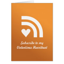 Suscrito a su tarjeta de felicitación del corazón 