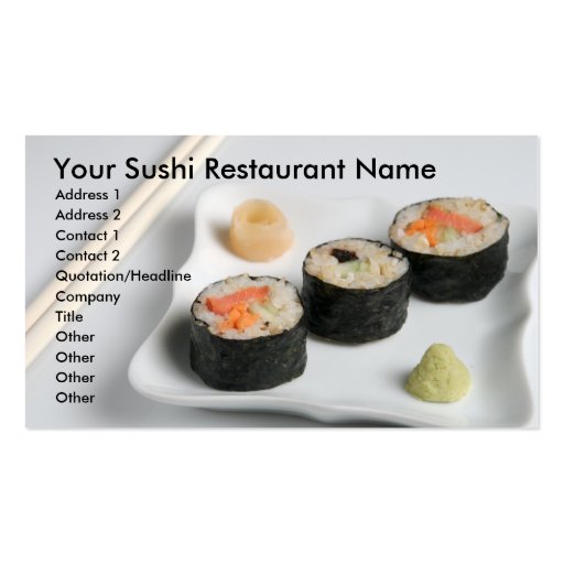 Sushi 1 Business Card