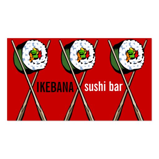 Sushi Bar Business Cards
