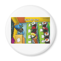 Sushi Bar Exam Funny Tees Mugs Gifts Etc. Fridge Magnet