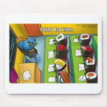 Sushi Bar Exam Funny Tees Mugs Gifts Etc. Mouse Pad
