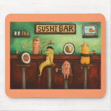 Sushi Bar Mousepads