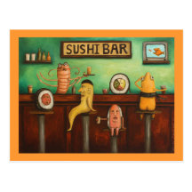 Sushi Bar Post Card