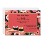 Sushi Birthday Invitation