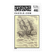 Sushi by the Sea Postage Stamps