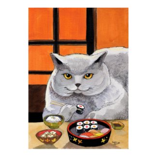 Sushi Cat Big Fred print