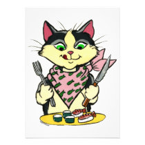 Sushi Cat Invitation invitations
