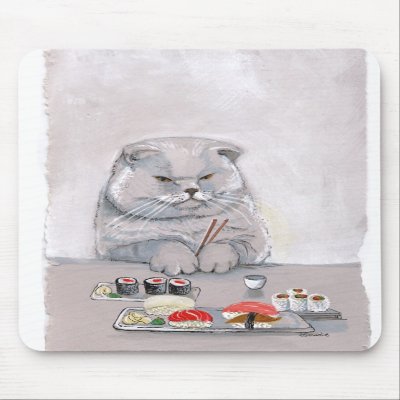Sushi Cat Mousepad