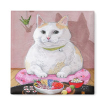Sushi Cat Sashimi Sweetie Fridge Magnets